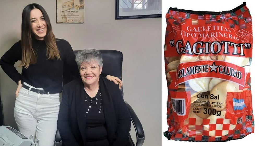 Daiana Díaz con su abuela Rosa, fundadora de la PYME familiar.
