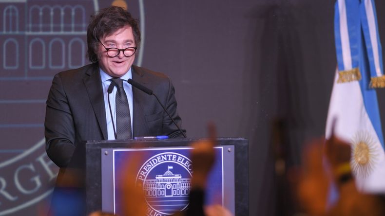 Javier Milei, presidente electo de la Argentina. (Telam)