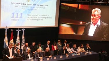 La reelección de Carlos Achetoni en el 109° Congreso Anual Ordinario de la Federación Agraria Argentina.
