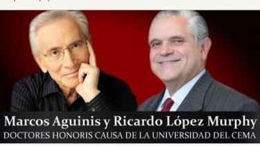 Marcos Aguinis y Ricardo López Murphy Doctores Honoris Causa de Ucema