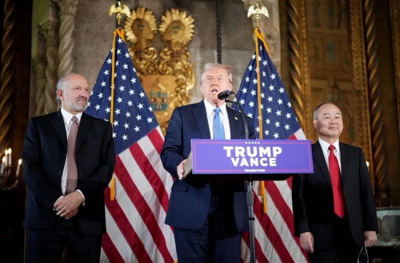 Trump junto a Son.