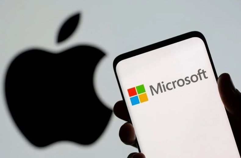 Microsoft tomó la delantera, brevemente, frente a Apple como la empresa más valiosa un puñado de veces desde 2018.