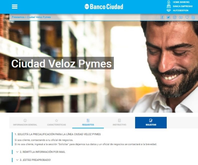 El Banco Ciudad ofrece ventajas crediticias a las PYMES