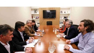 El Presidente se entrevista con la Mesa de Enlace