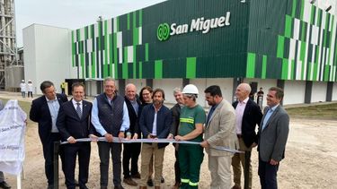 La inauguración de la planta de San Miguel en Uruguay.