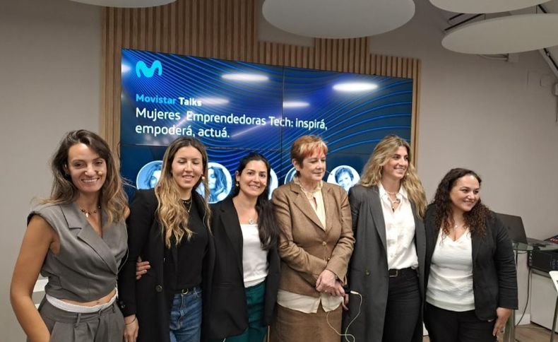 Las protagonistas de la primera charla fue Mujeres Emprendedoras Tech dentro del evento Movistar Talks.