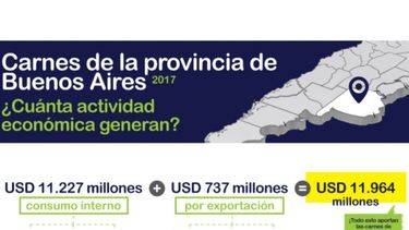 Principales cadenas cárnicas aportan casi US$ 12 mil millones anuales al PBI bonaerense