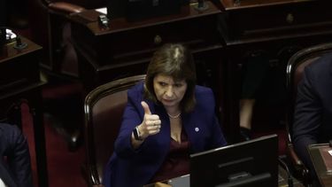 La presidenta del bloque de la Libertad Avanza, Patricia Bullrich.