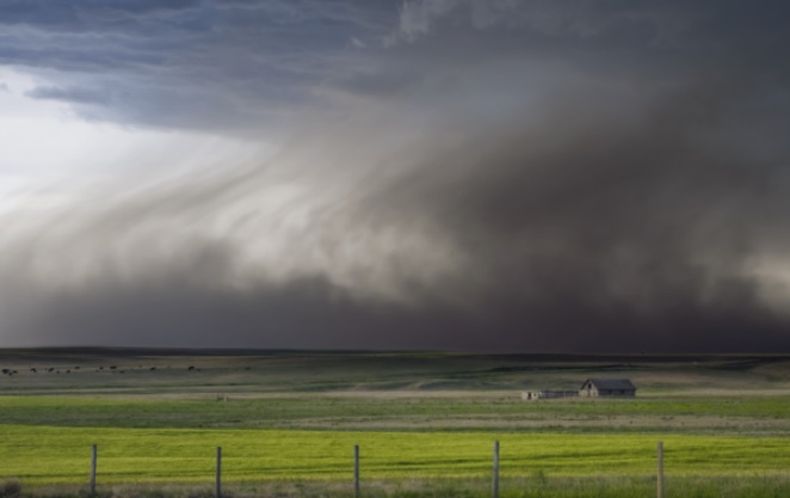 La humedad de los campos argentinos.