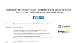 18-6-2020 Exportación de servicios: Cómo crear una oferta de valor en el nuevo contexto