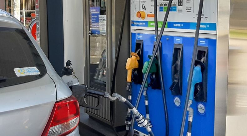 La situación en las estaciones de servicio.