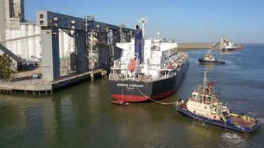 En septiembre pasado, fueron embarcadas 753.595 toneladas de granos, oleaginosos y subproductos.