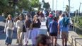 La actividad turística de los últimos días en Argentina.