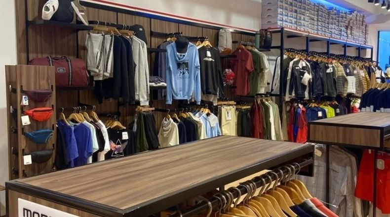 Las ventas de indumentaria en el país.