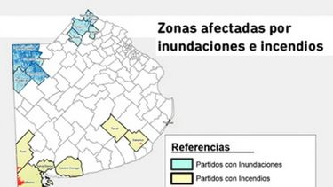 ARBA otorgó beneficios fiscales a damnificados por incendios e inundaciones