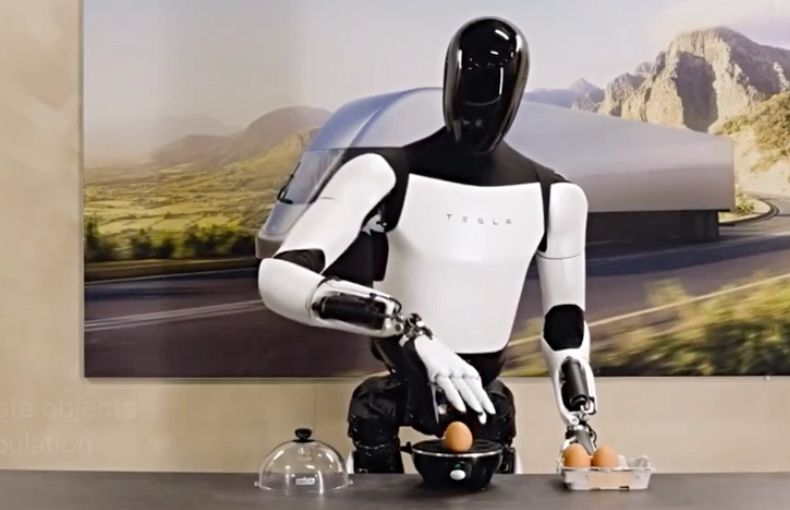Uno de los robots de Tesla.