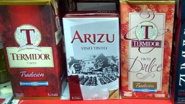 También existe falta de equidad en los precios de vino tetra-brik