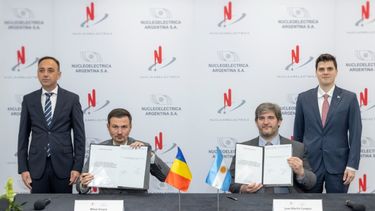 Los representantes de las compañías que participan en la iniciativa.