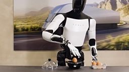 Uno de los robots de Tesla.