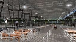 Destacan los avances en las obras del Mercado Agroganadero de Cañuelas