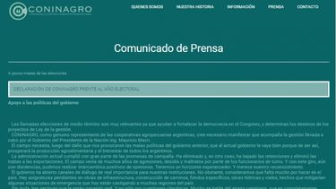 El campo se mete en la discusión por las elecciones legislativas
