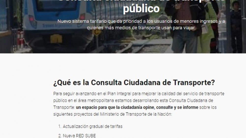 Buscan que la población opine sobre la suba en el transporte