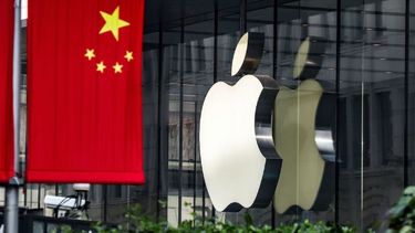 La presencia de Apple en China.