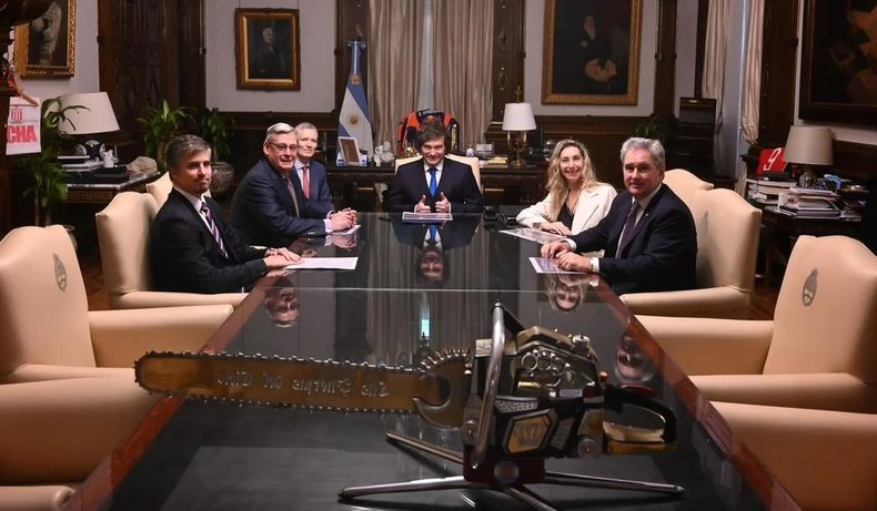 El Presidente recibió a empresarios de la industria del cobre