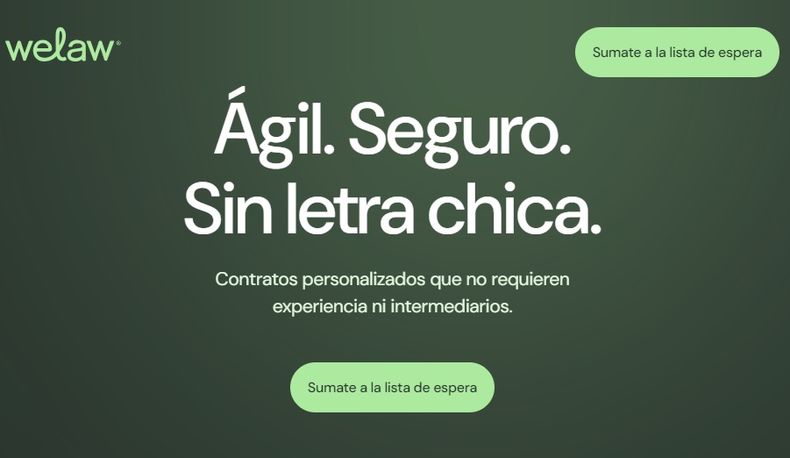 La interfaz de Welaw está apoyada en Inteligencia Artificial y tecnología blockchain.