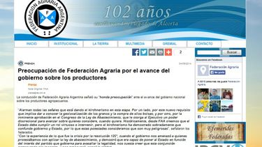 Federación Agraria no ocultó su preocupación por la nueva Ley de Abastecimiento