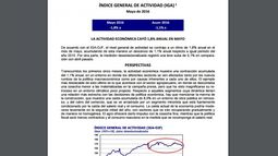 Informe privado revela que la actividad económica cayó 1,8% en mayo
