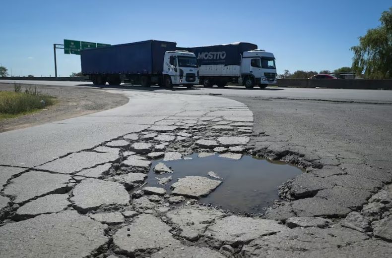 La circulación a través del país por vía terrestre.