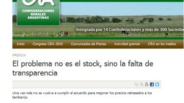Para CRA, el problema de la lechería está en la falta de transparencia