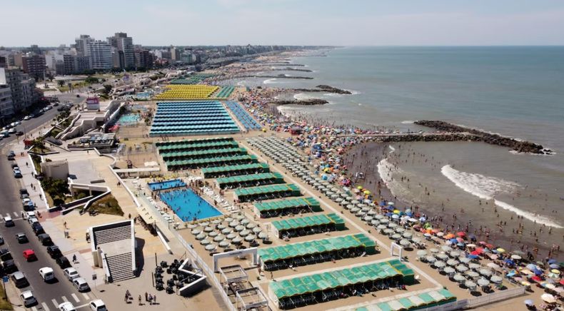 El flujo de visitantes en la Costa Atlántica.