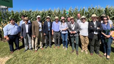 Diana Mondino junto a funcionarios y dignatarios internacionales.