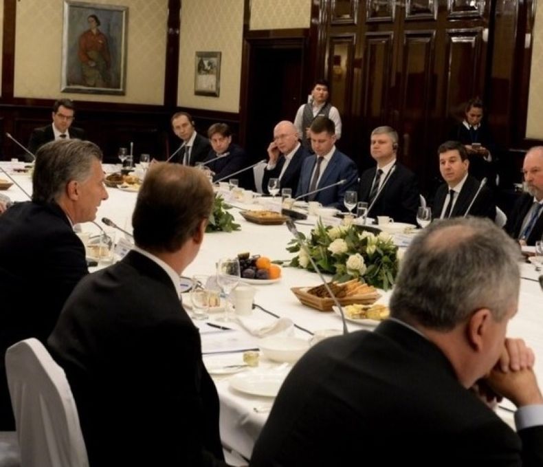 Macri abrió la gira internacional con empresarios rusos
